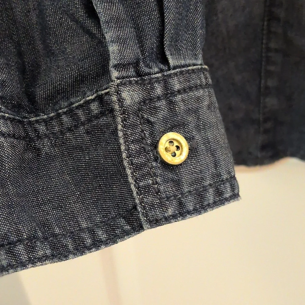 Chico's Denim Button Down Top - Picture 3 of 11